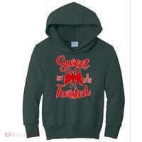 Sweet But A Little Twisted Christmas Kids Hoodie thumb 0