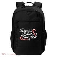 Sweet But Twisted Funny Candy Cane Christmas Backpack thumb 0