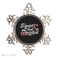 Sweet But Twisted Funny Candy Cane Christmas Ornament thumb 0