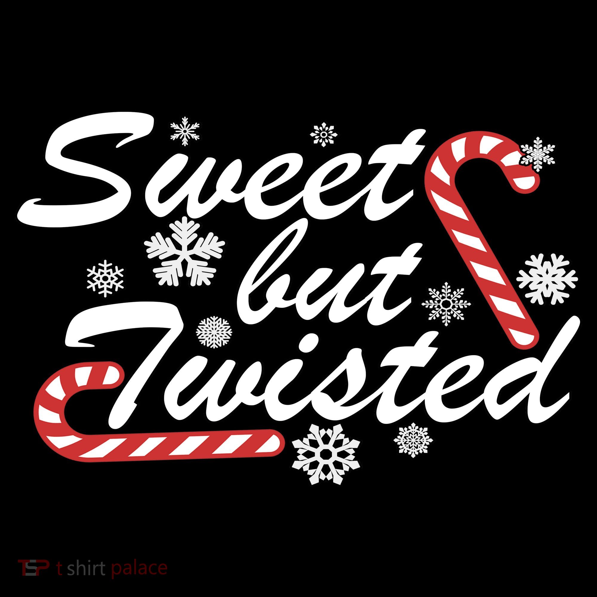 Sweet But Twisted Funny Candy Cane Christmas Women's Tank Top