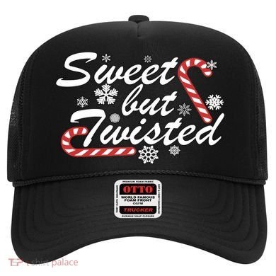 Sweet But Twisted Funny Candy Cane Christmas Hat