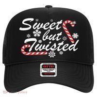 Sweet But Twisted Funny Candy Cane Christmas Hat thumb 0