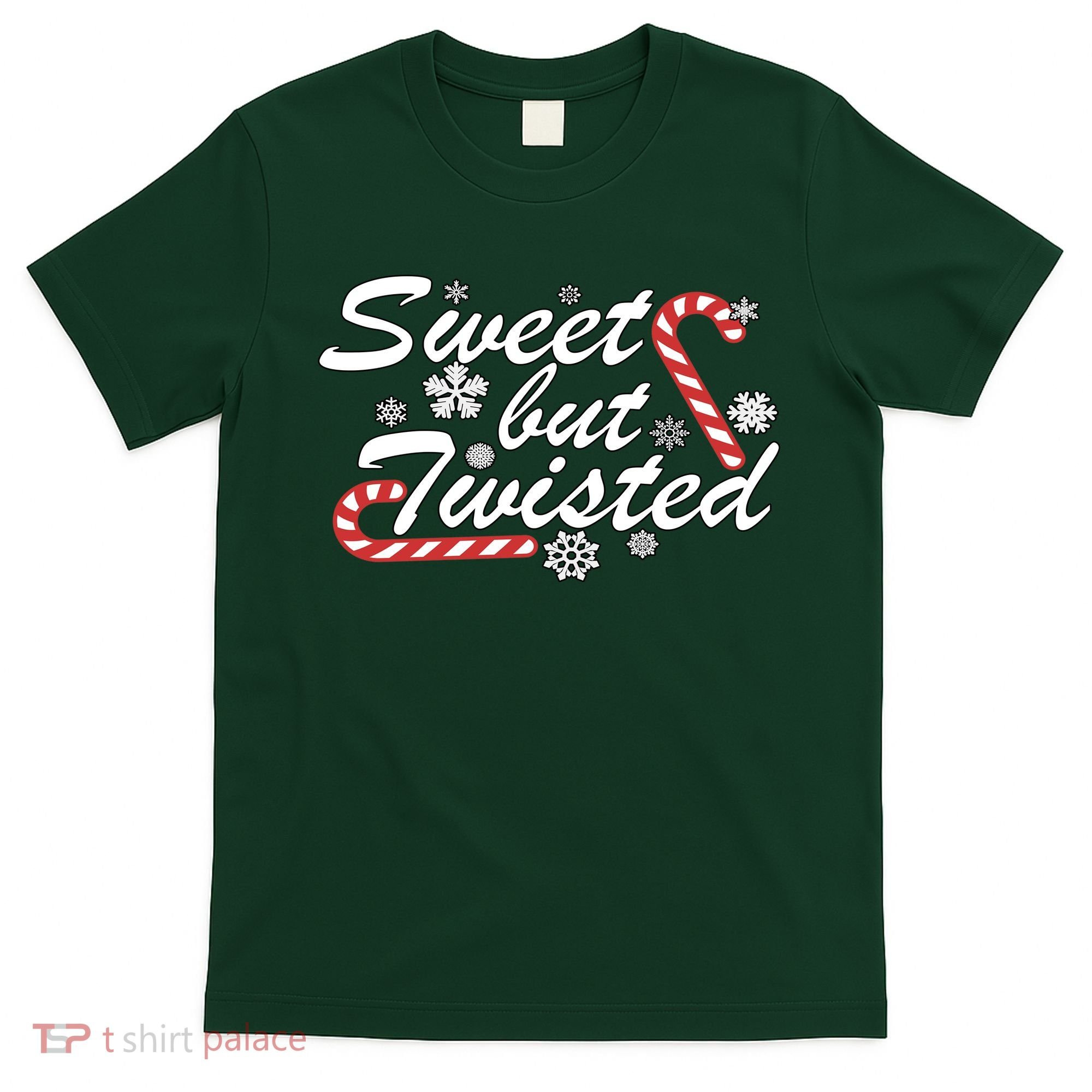 Sweet But Twisted Funny Candy Cane Christmas T-Shirt