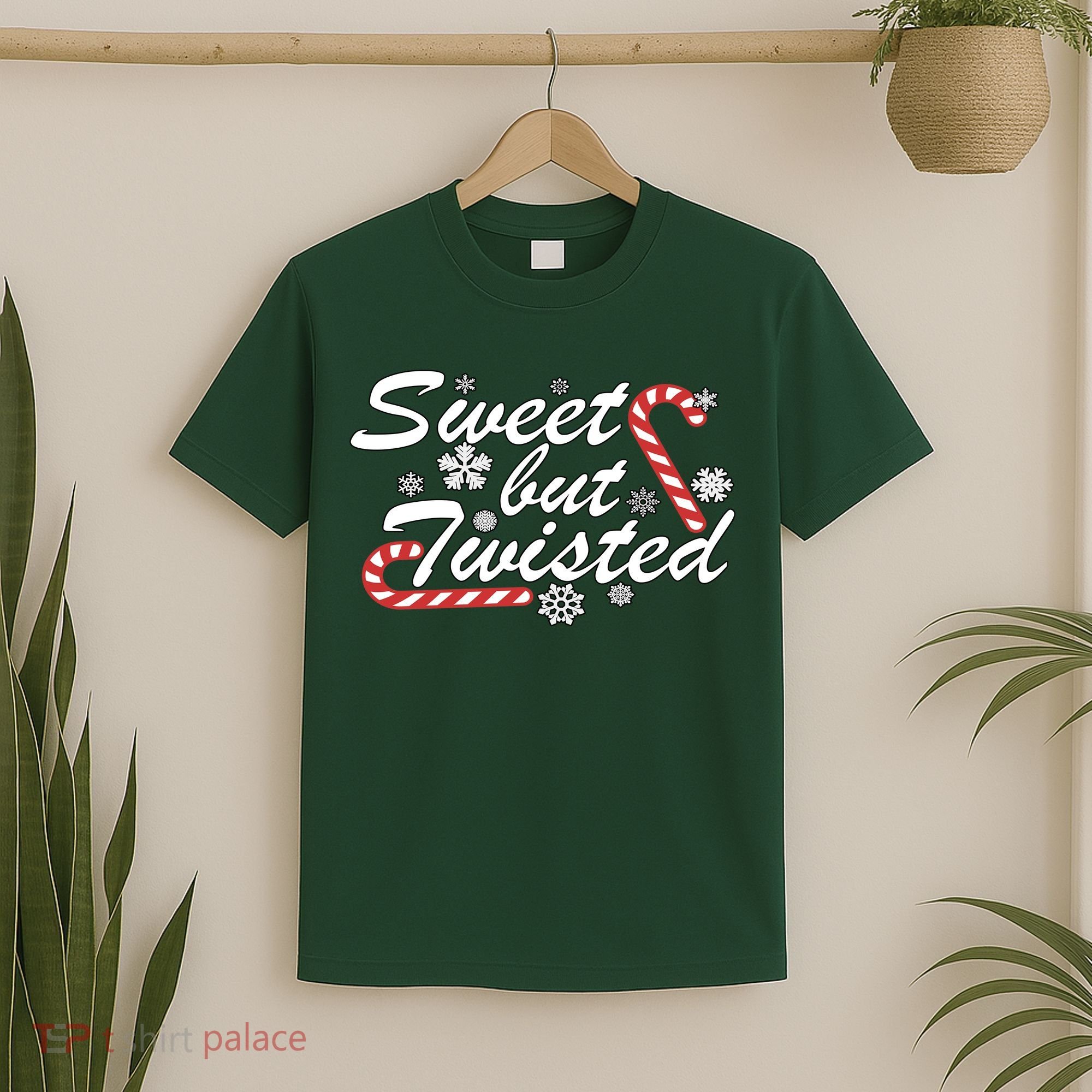 Sweet But Twisted Funny Candy Cane Christmas T-Shirt