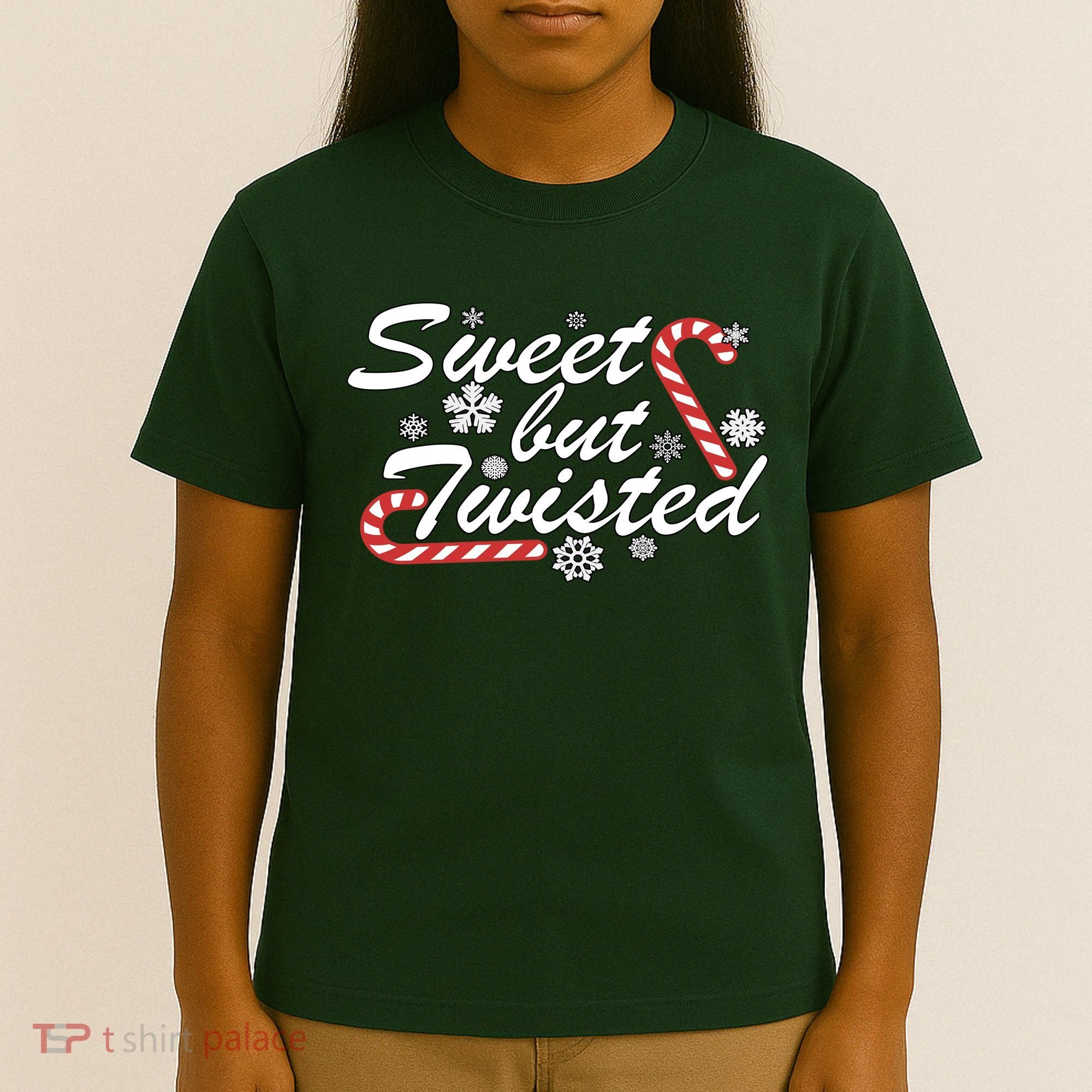 Sweet But Twisted Funny Candy Cane Christmas T-Shirt