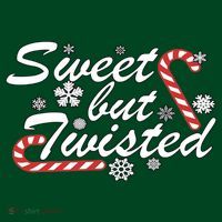 Sweet But Twisted Funny Candy Cane Christmas Visor thumb 3