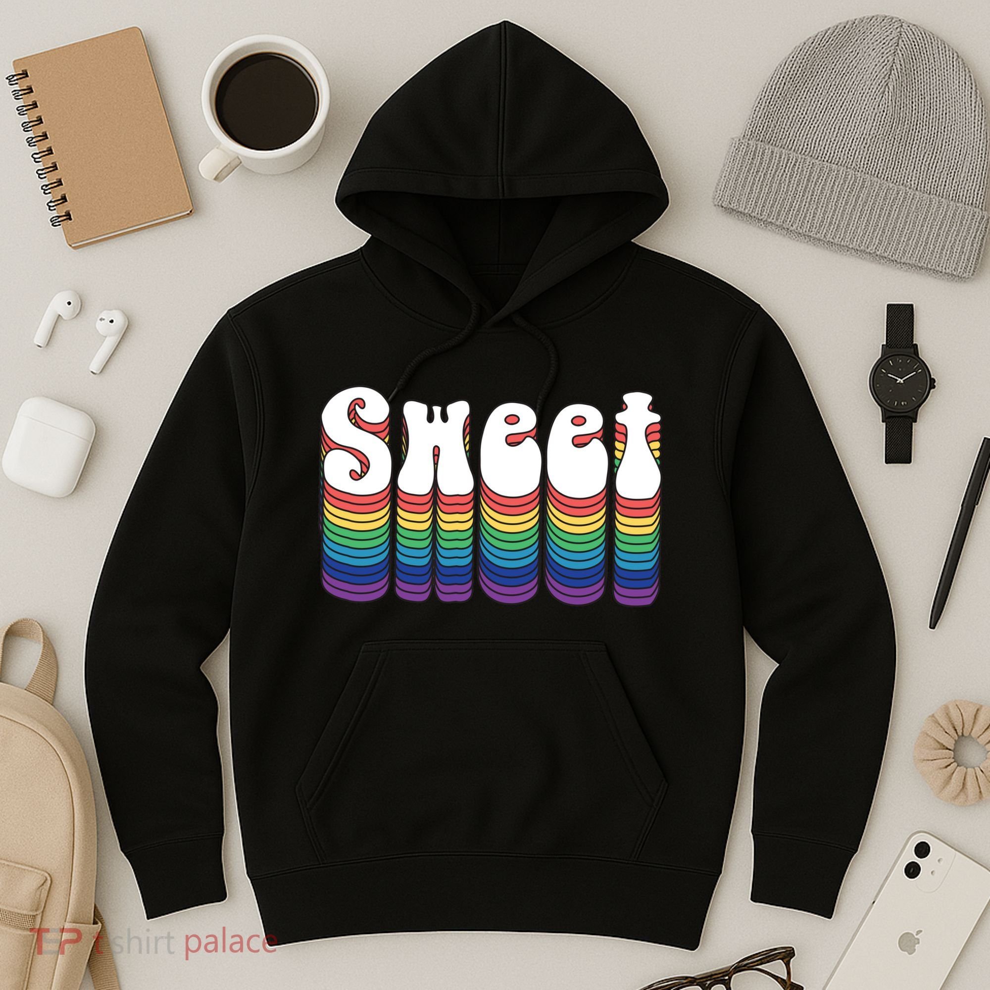 Sweet Groovy Retro 70's Style Hoodie