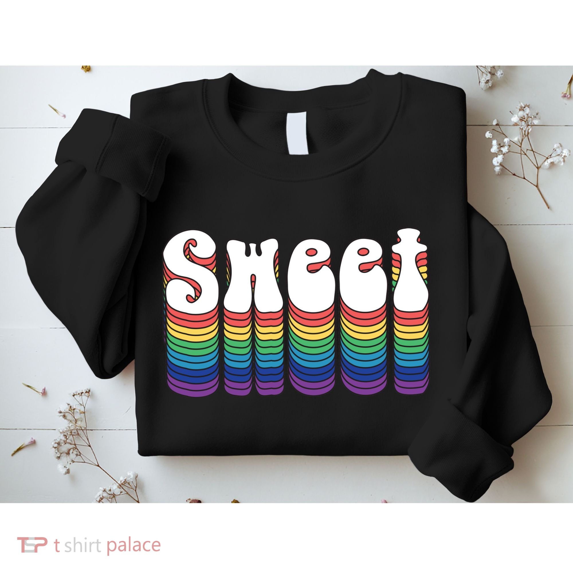 Sweet Groovy Retro 70's Style Sweatshirt