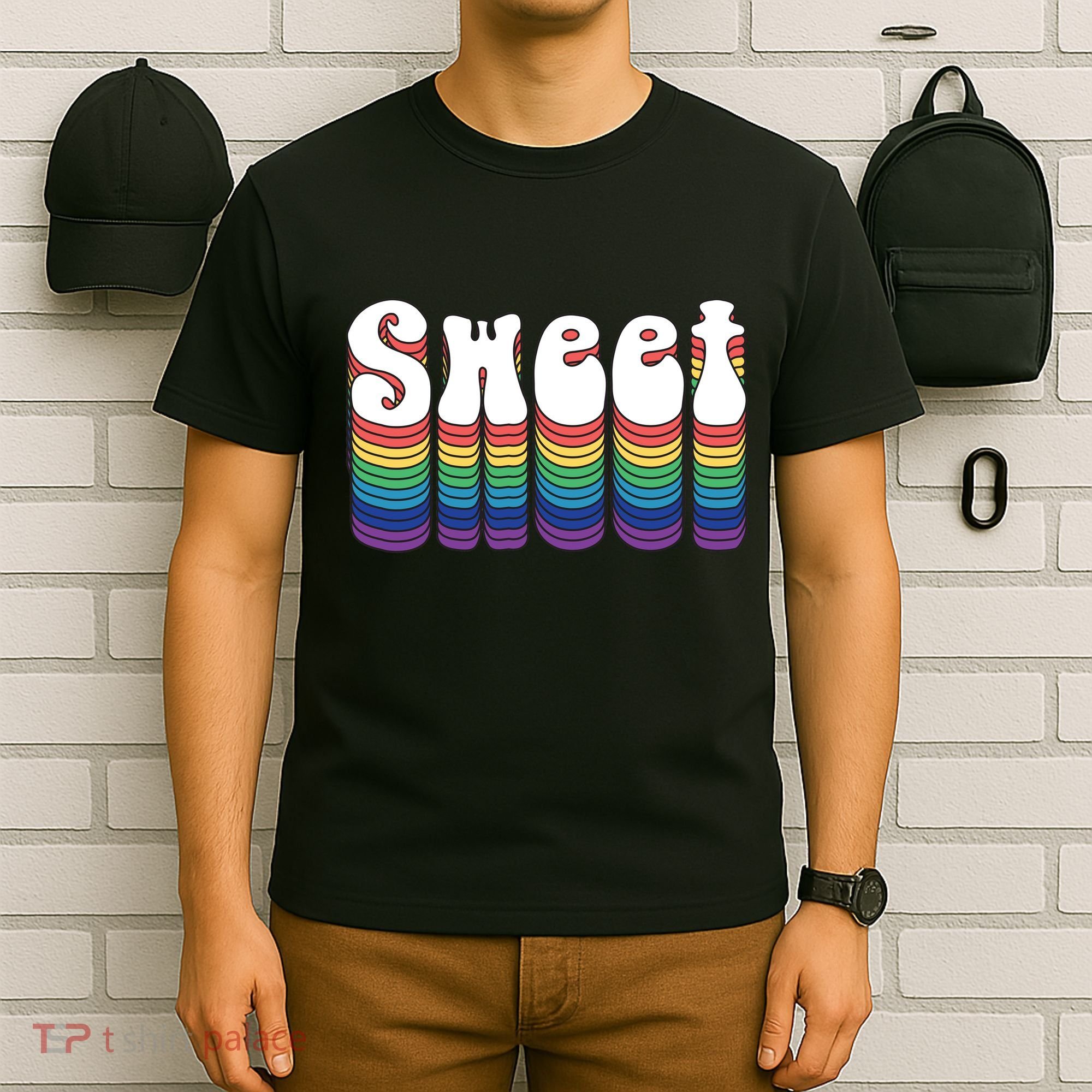 Sweet Groovy Retro 70's Style T-Shirt