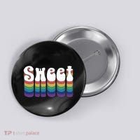 Sweet Groovy Retro 70's Style Button thumb 0