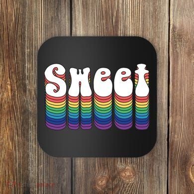 Sweet Groovy Retro 70's Style Coaster