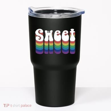 Sweet Groovy Retro 70's Style Tumbler