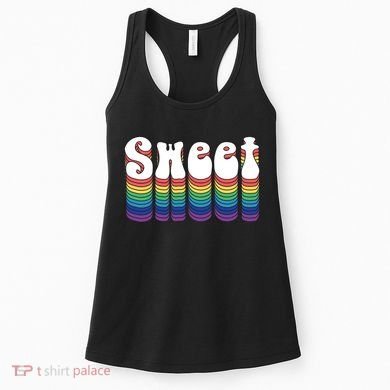 Sweet Groovy Retro 70's Style Women's Tank Top