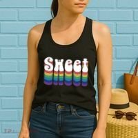 Sweet Groovy Retro 70's Style Women's Tank Top thumb 2