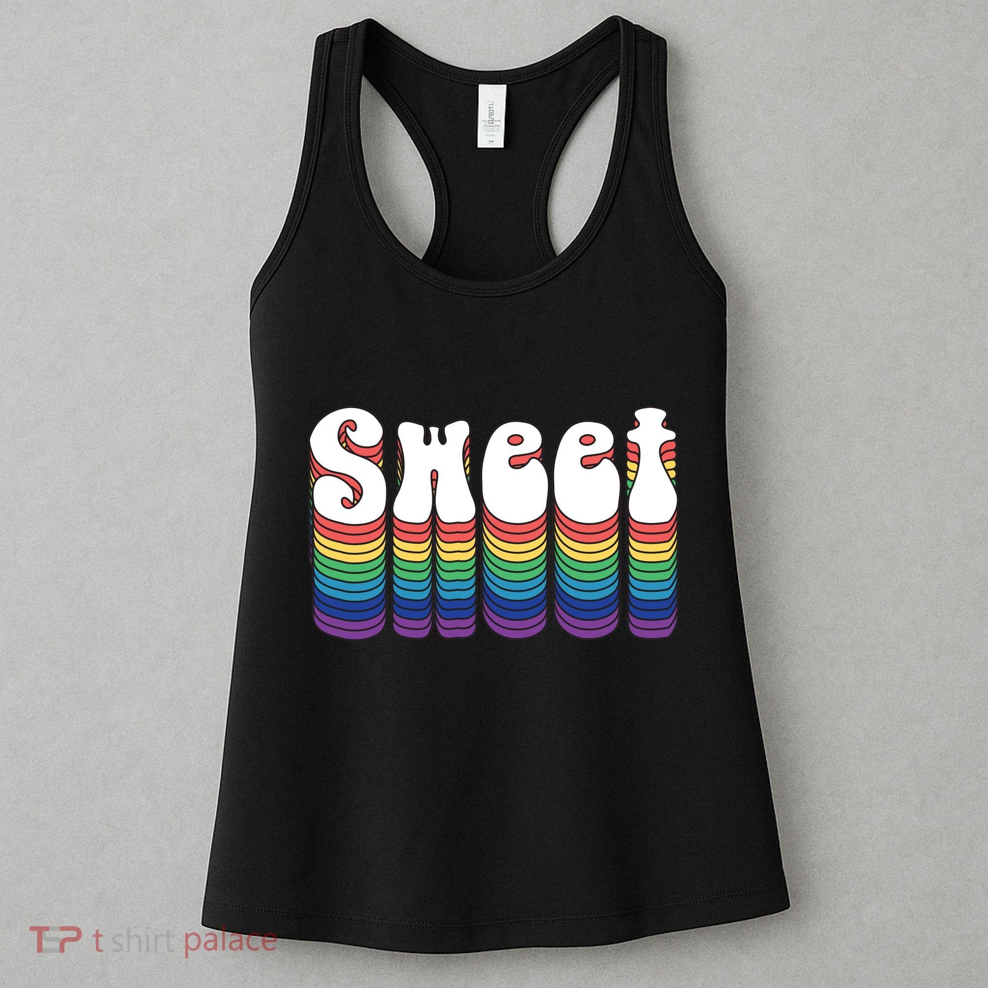 Sweet Groovy Retro 70's Style Women's Tank Top