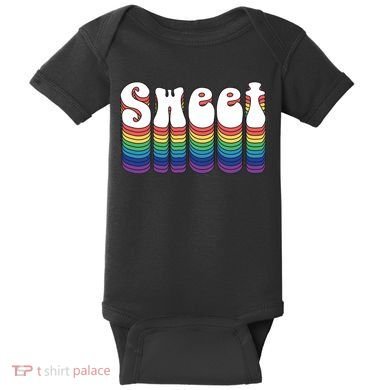 Sweet Groovy Retro 70's Style Baby Bodysuit