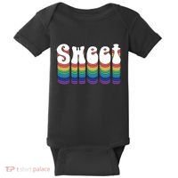 Sweet Groovy Retro 70's Style Baby Bodysuit thumb 0