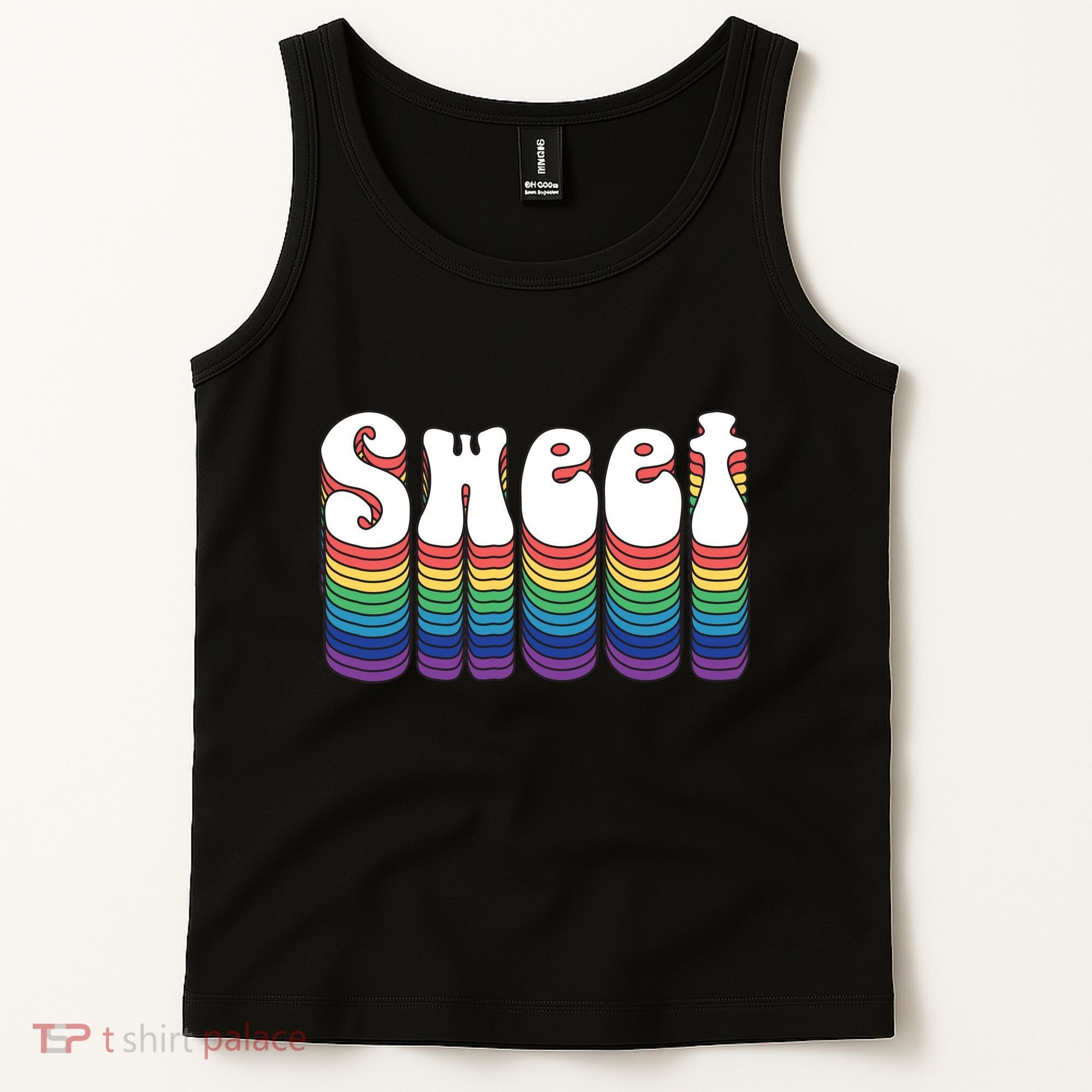 Sweet Groovy Retro 70's Style Tank Top