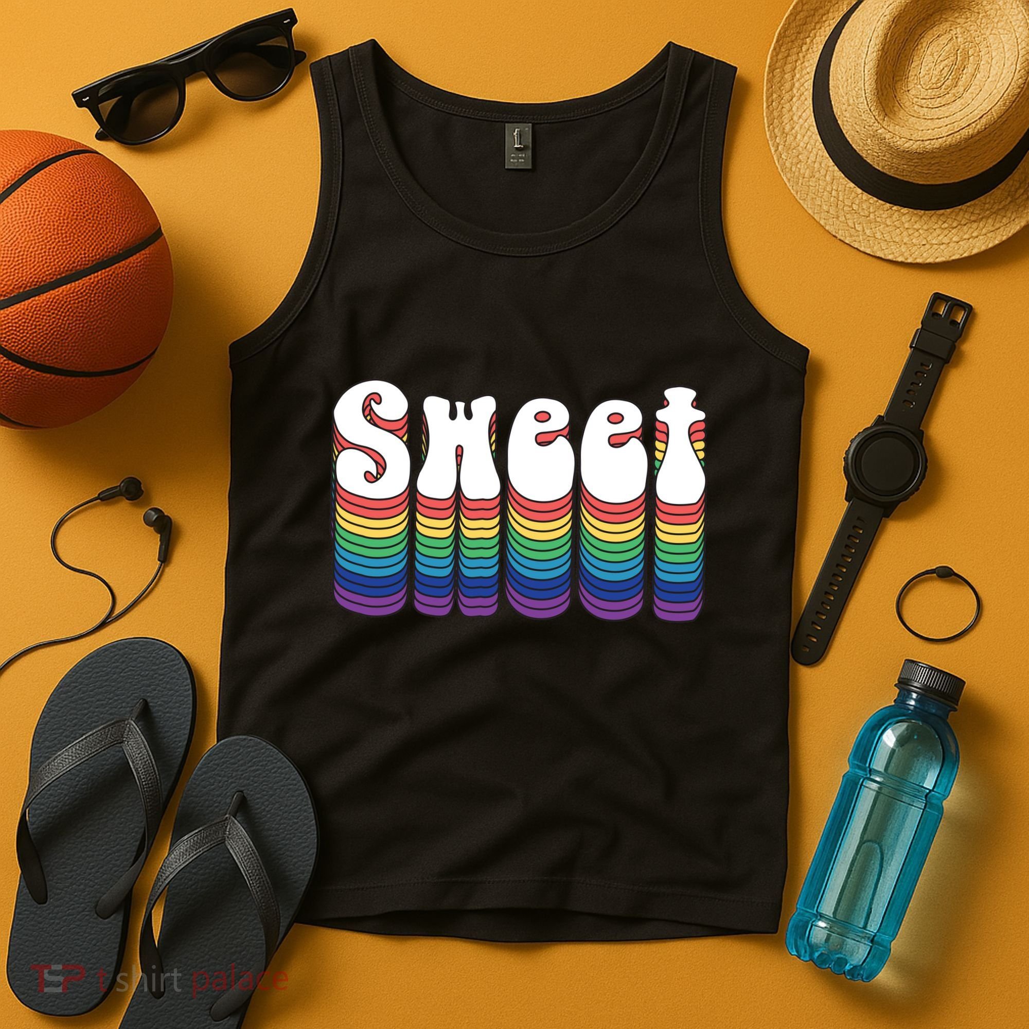 Sweet Groovy Retro 70's Style Tank Top