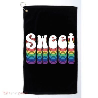 Sweet Groovy Retro 70's Style Golf Towel
