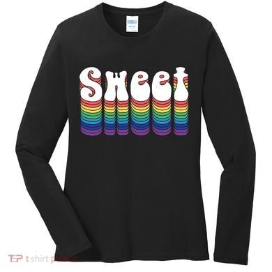 Sweet Groovy Retro 70's Style Women's Long Sleeve Shirt