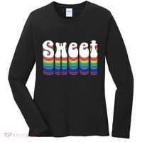 Sweet Groovy Retro 70's Style Women's Long Sleeve Shirt thumb 0