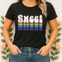 Sweet Groovy Retro 70's Style Women's T-Shirt thumb 2