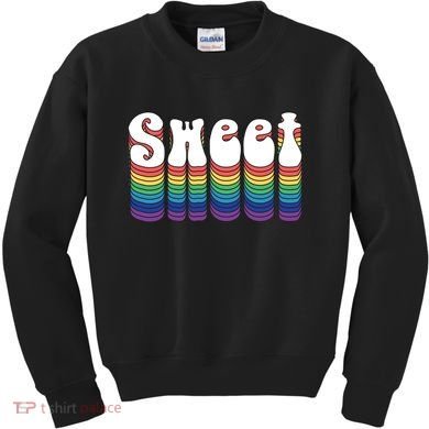 Sweet Groovy Retro 70's Style Kids Sweatshirt