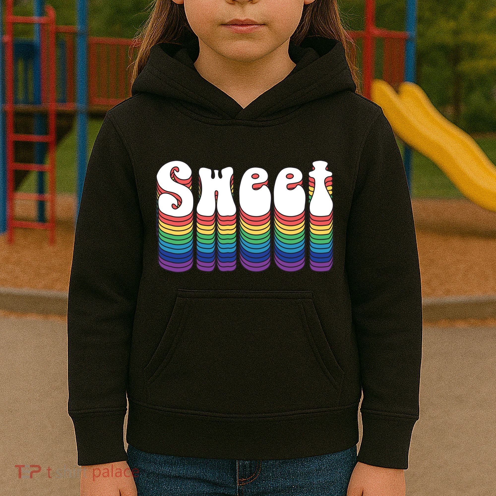 Sweet Groovy Retro 70's Style Kids Hoodie