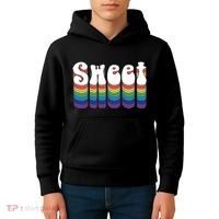 Sweet Groovy Retro 70's Style Kids Hoodie thumb 4