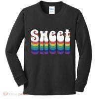Sweet Groovy Retro 70's Style Kids Long Sleeve Shirt thumb 0