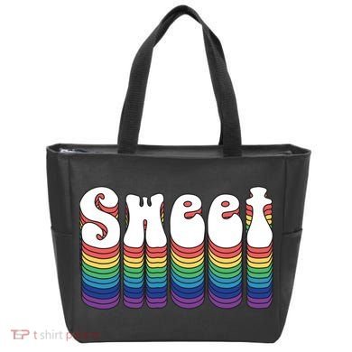 Sweet Groovy Retro 70's Style Tote Bag