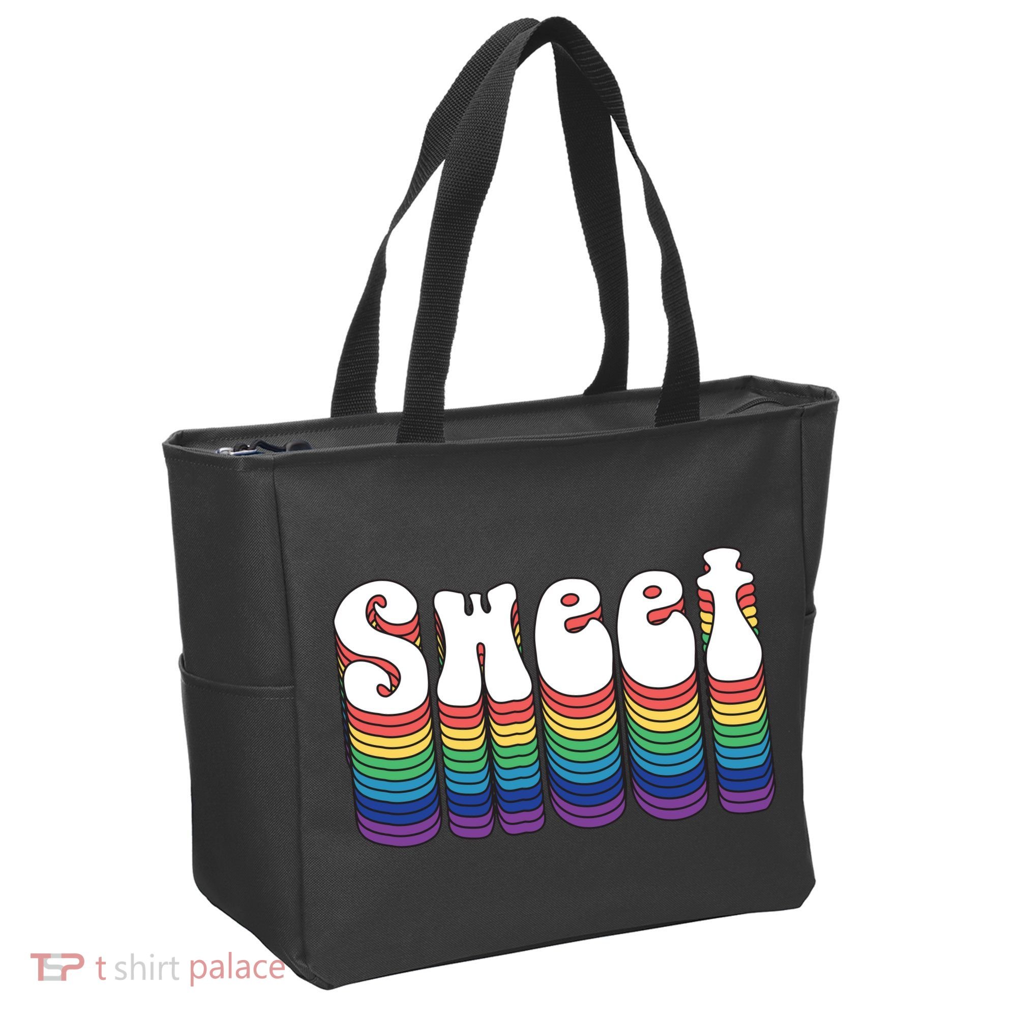 Sweet Groovy Retro 70's Style Tote Bag