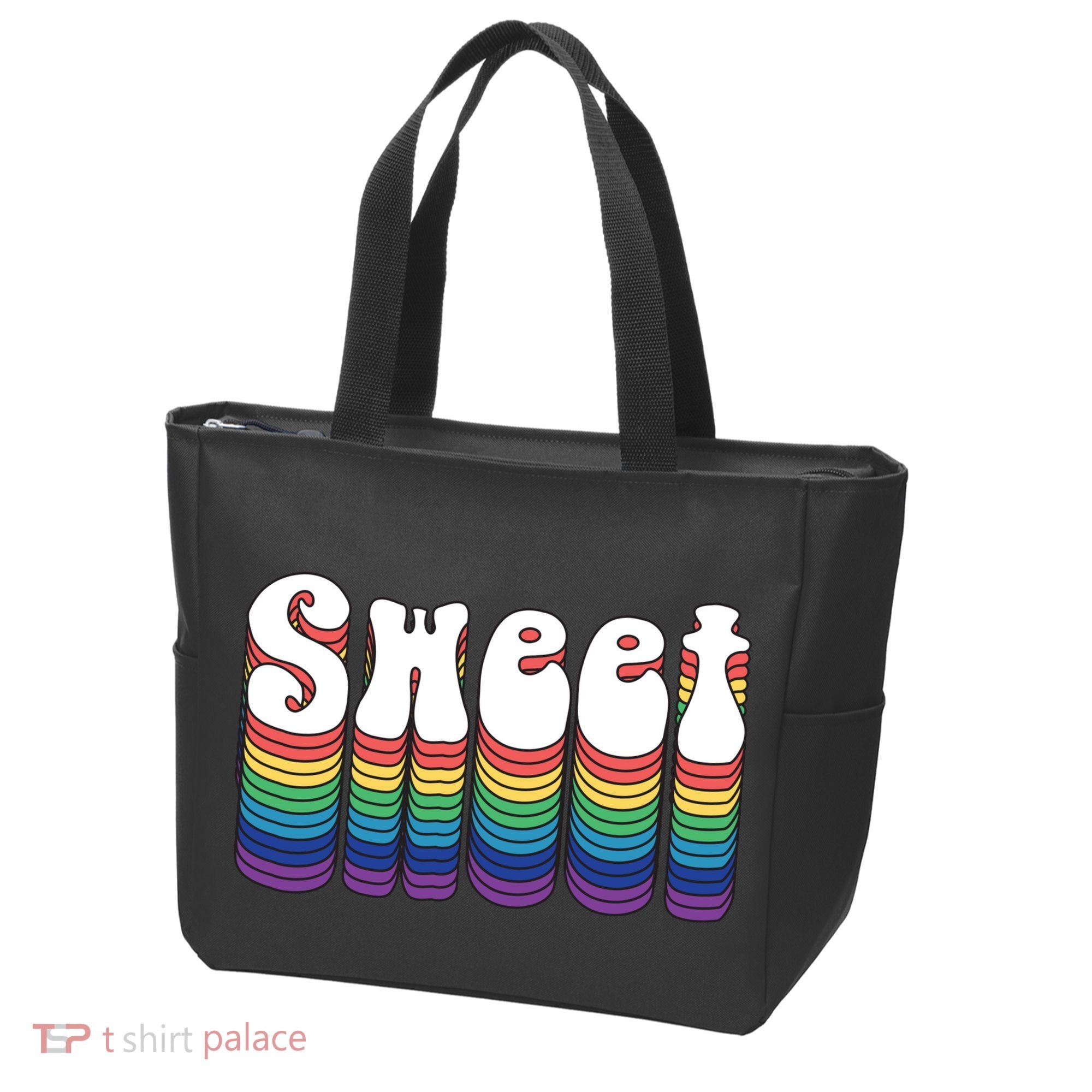 Sweet Groovy Retro 70's Style Tote Bag