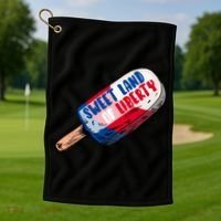 Sweet Land of Liberty Golf Towel thumb 1
