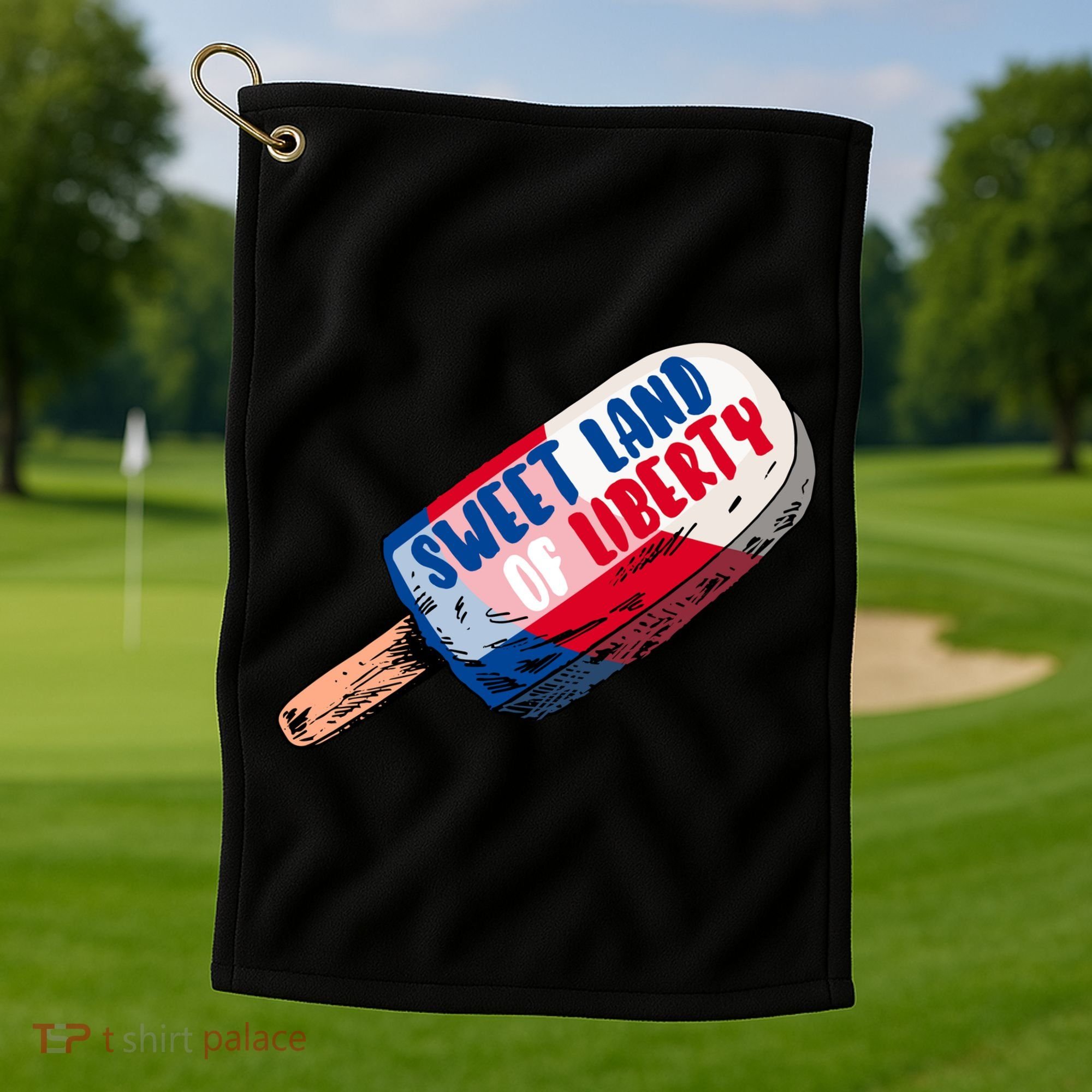 Sweet Land of Liberty Golf Towel