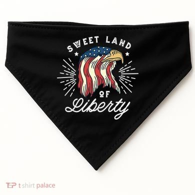 Sweet Land Of Liberty Eagle USA-Made Doggie Bandana