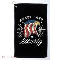 Sweet Land Of Liberty Eagle Golf Towel thumb 0