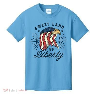 Sweet Land Of Liberty Eagle Kids T-Shirt