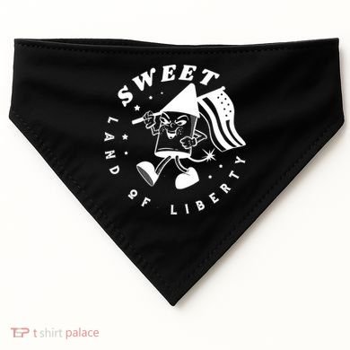 Sweet Land Of Liberty Firework USA-Made Doggie Bandana