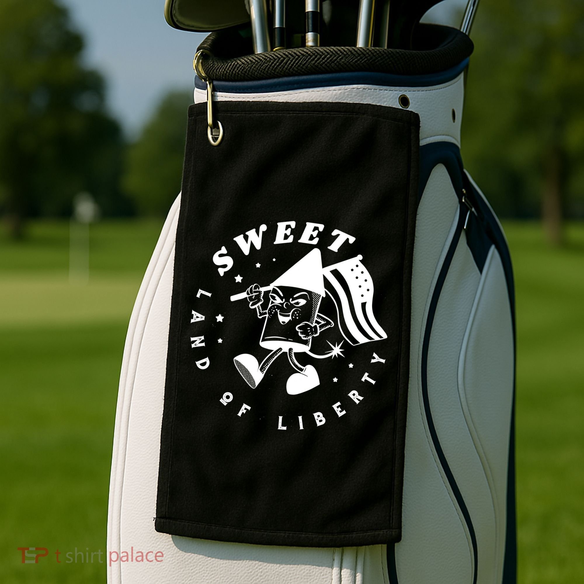 Sweet Land Of Liberty Firework Golf Towel