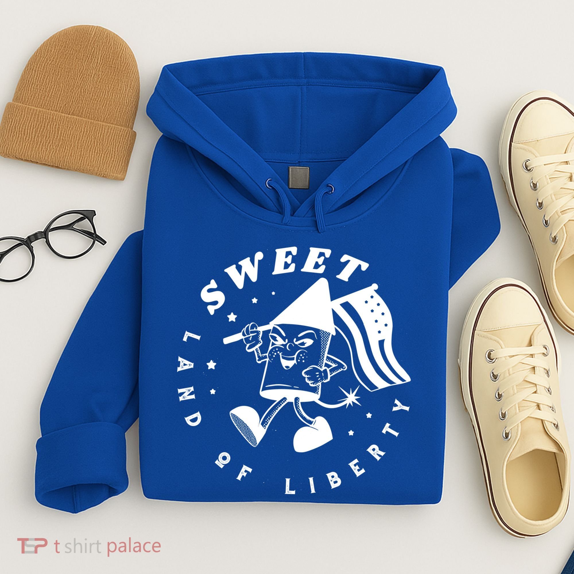 Sweet Land Of Liberty Firework Hoodie