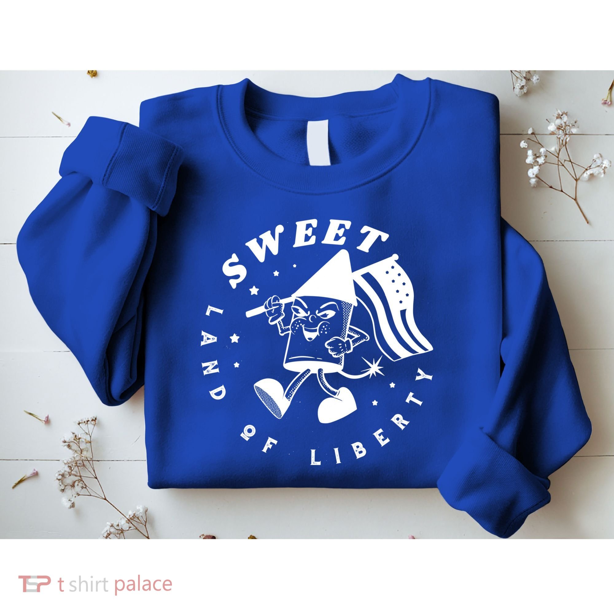 Sweet Land Of Liberty Firework Sweatshirt
