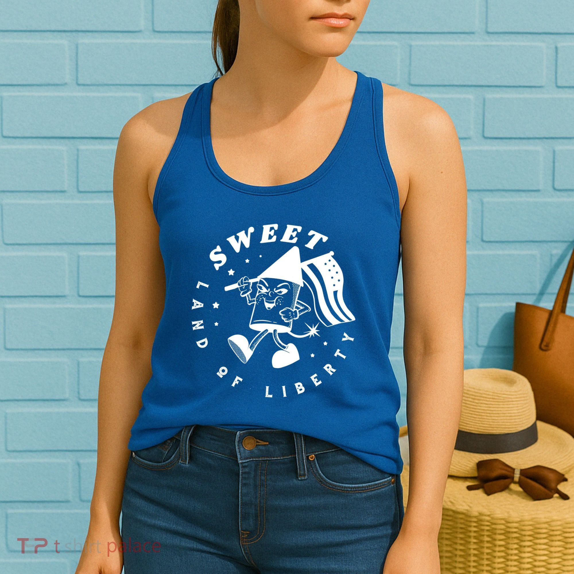 Sweet Land Of Liberty Firework Women's Tank Top