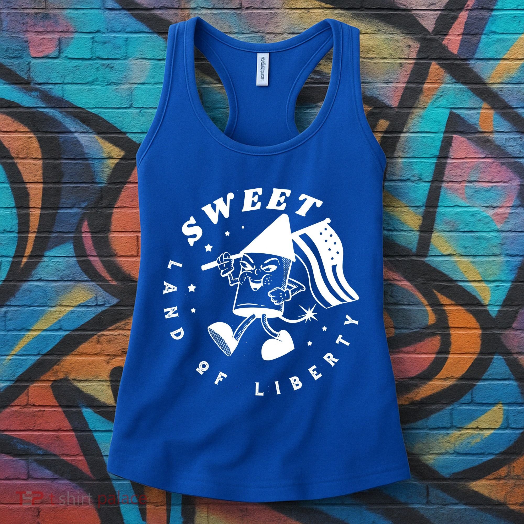 Sweet Land Of Liberty Firework Women's Tank Top