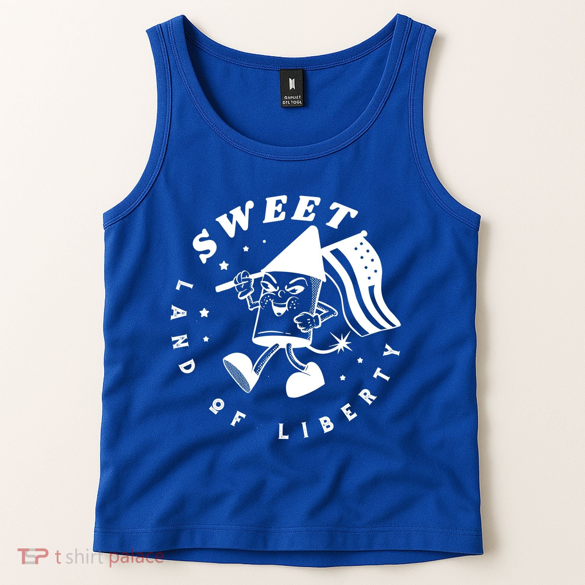 Sweet Land Of Liberty Firework Tank Top