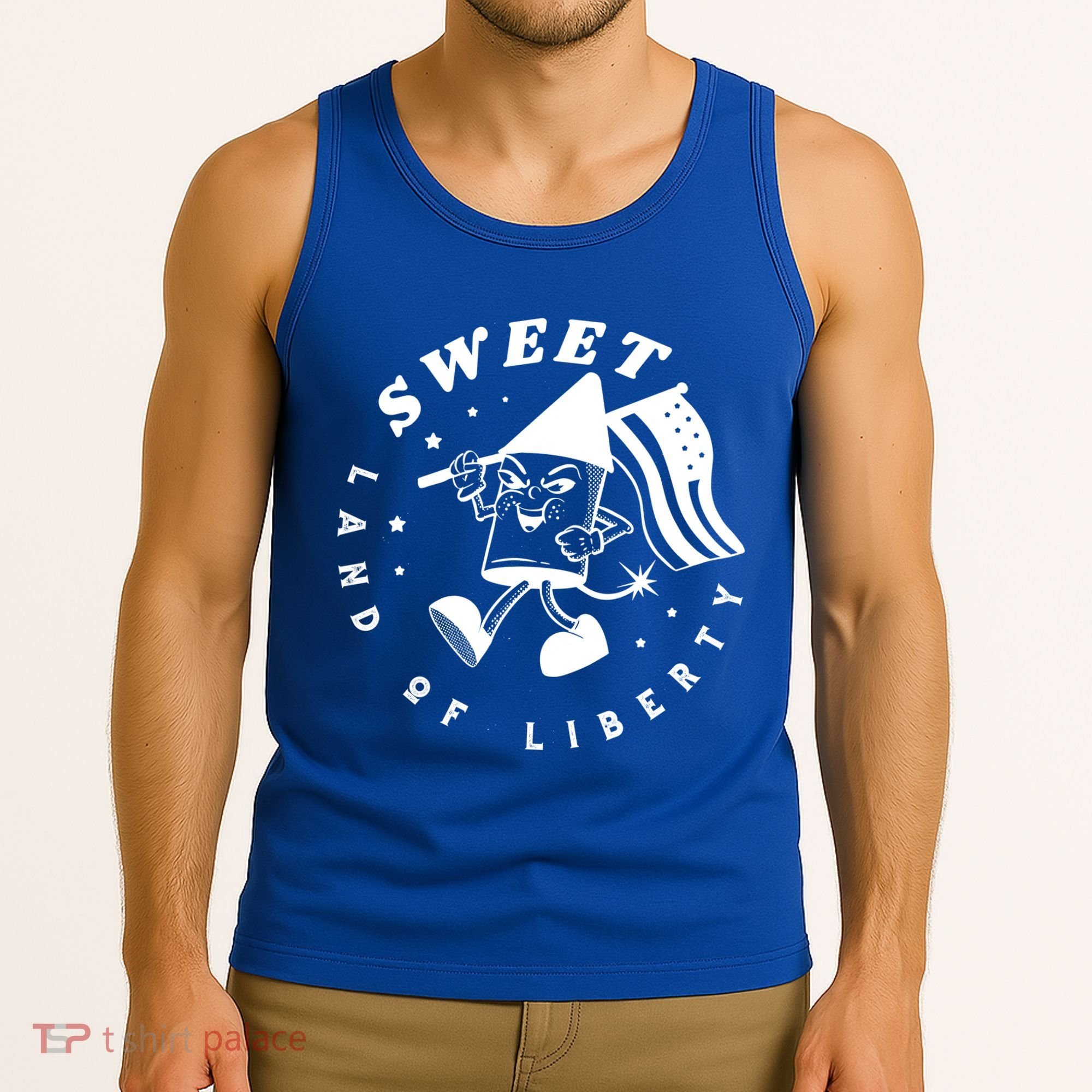 Sweet Land Of Liberty Firework Tank Top
