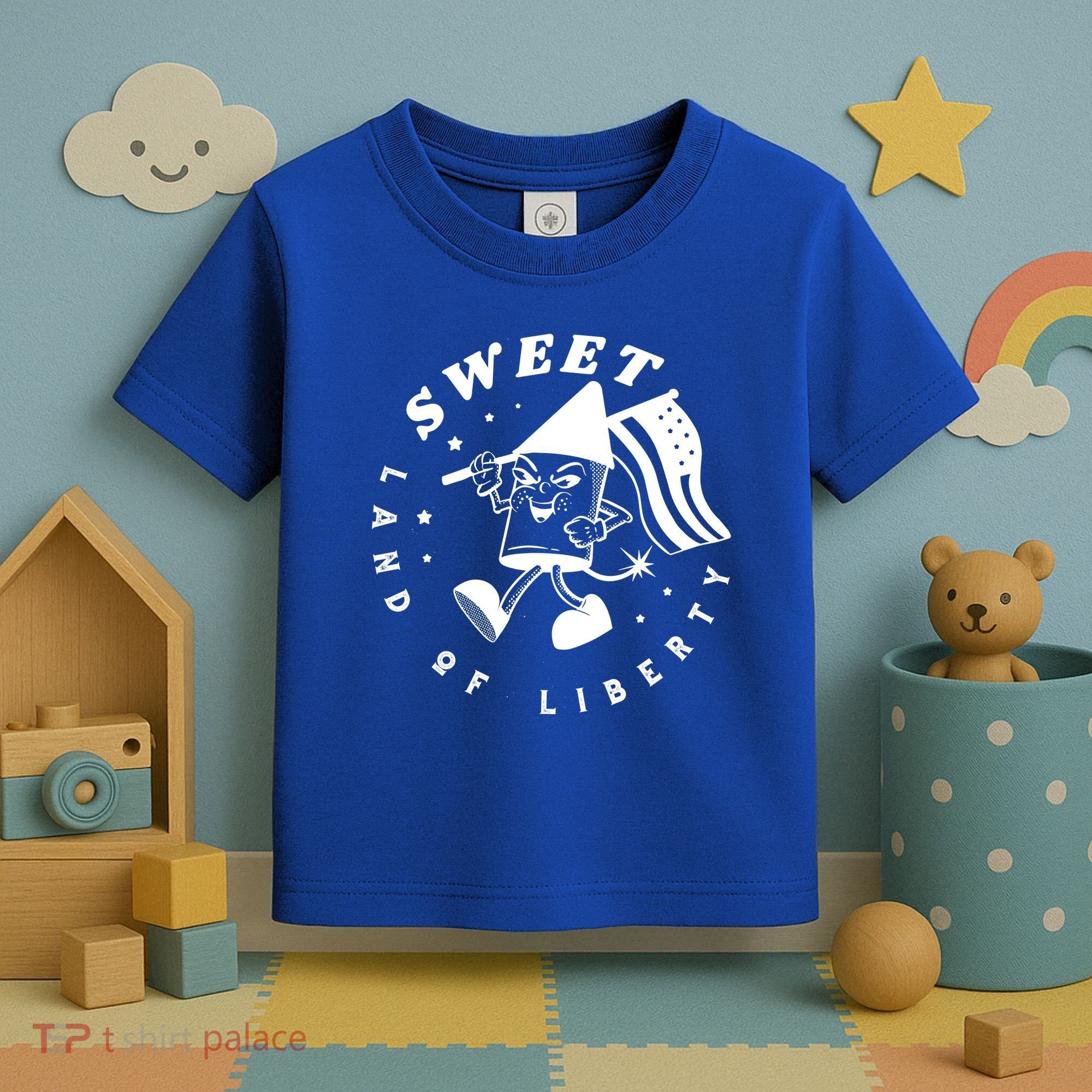 Sweet Land Of Liberty Firework Toddler T-Shirt