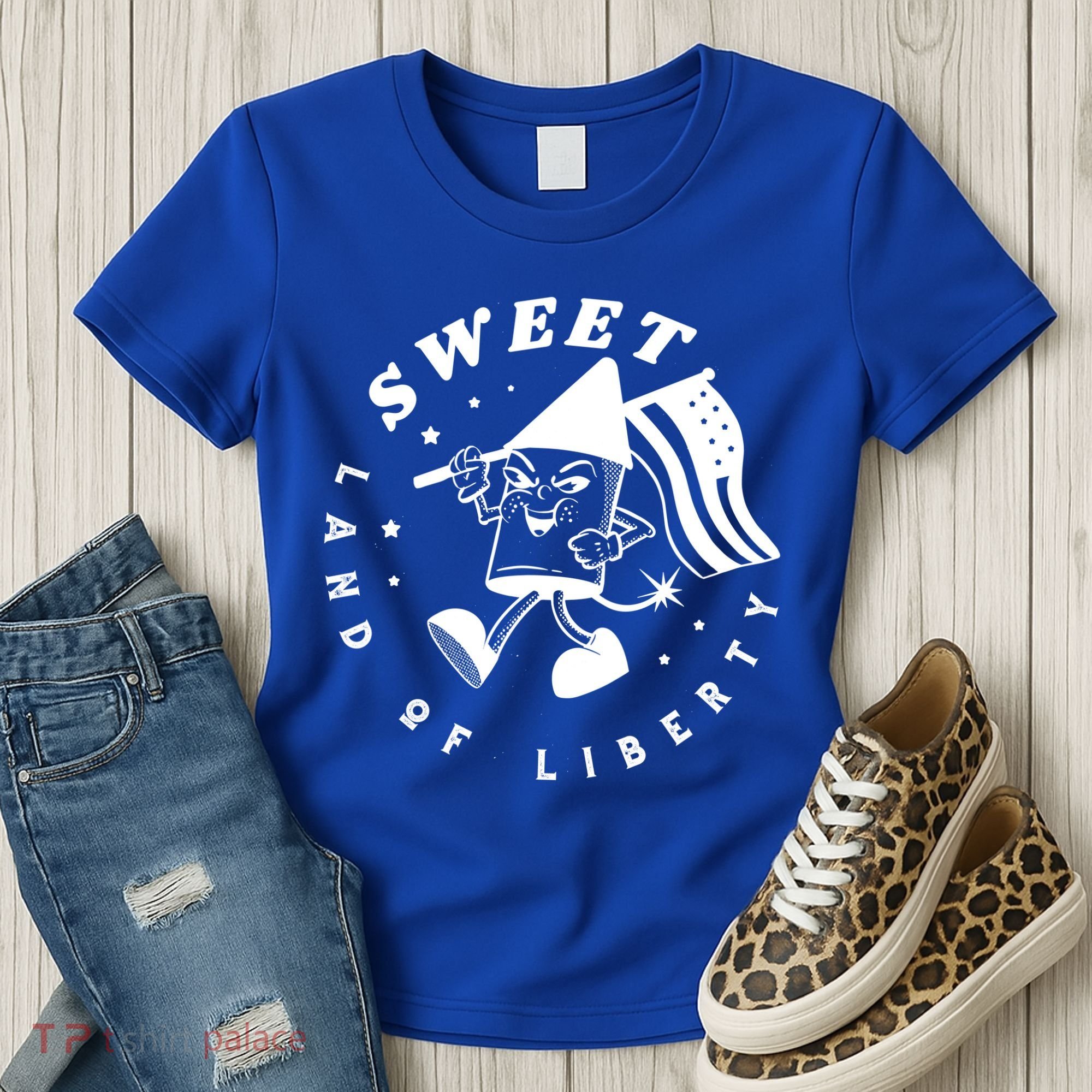 Sweet Land Of Liberty Firework Women's T-Shirt