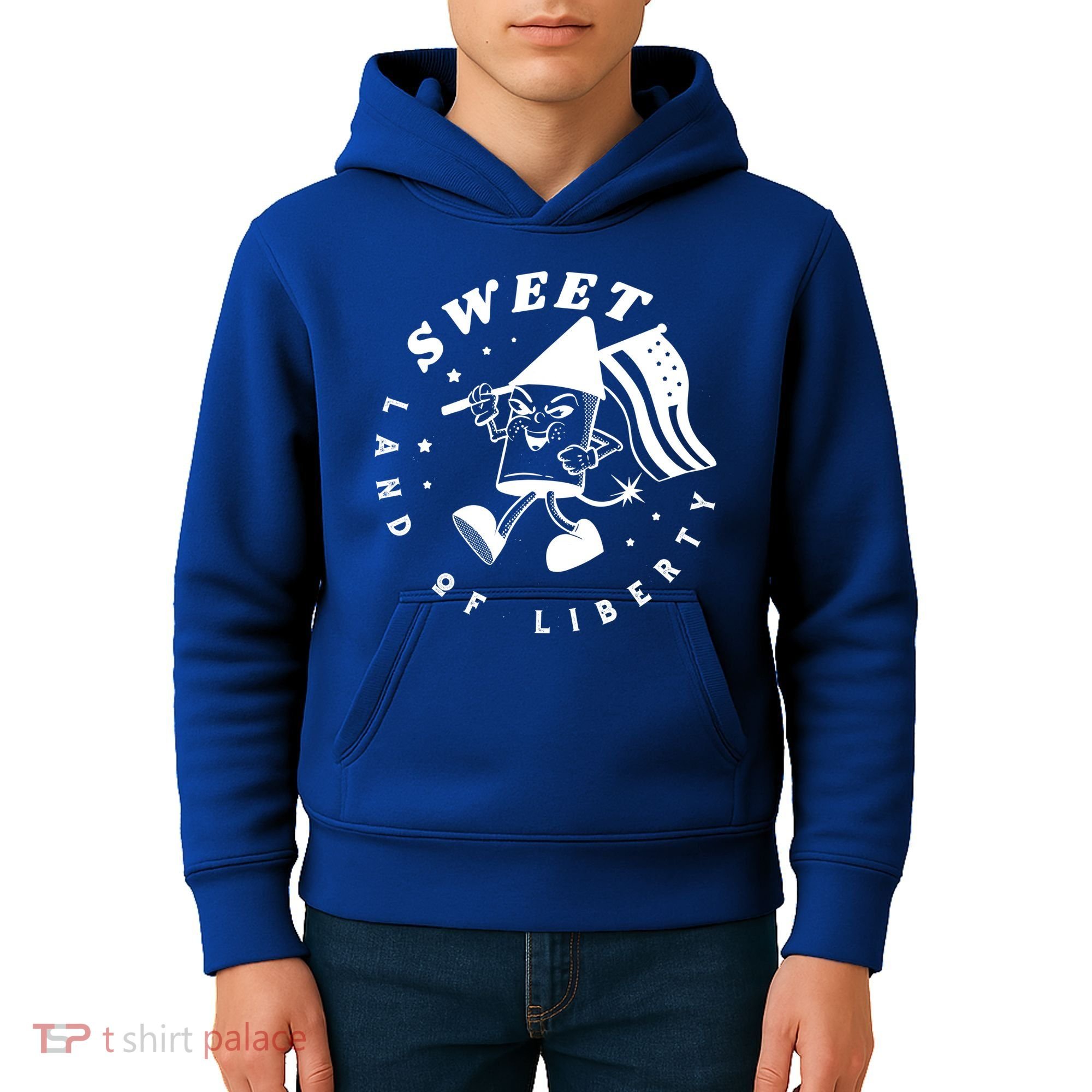 Sweet Land Of Liberty Firework Kids Hoodie